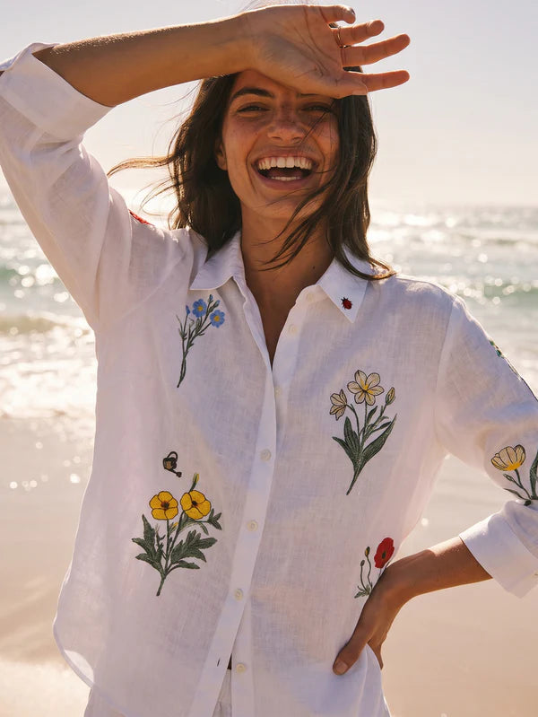 Sara Linen White Shirt