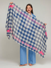 Gingham Dog Scarf