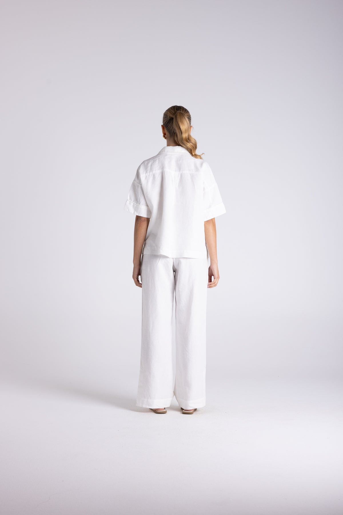 Olivia Short Sleeve Shirt White