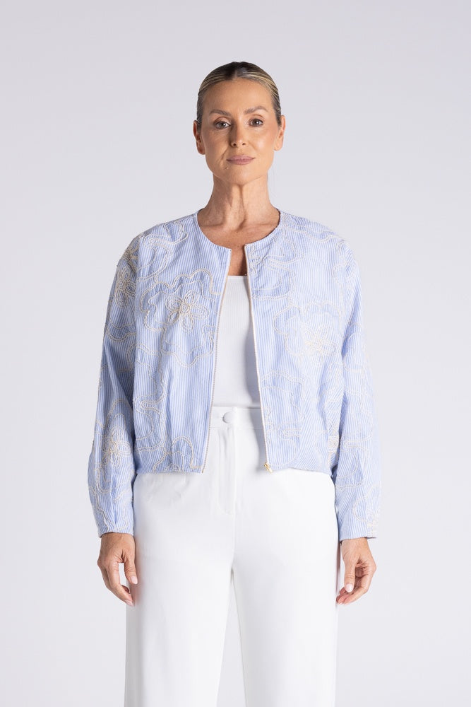 Lola Bomber Jacket Cornflower