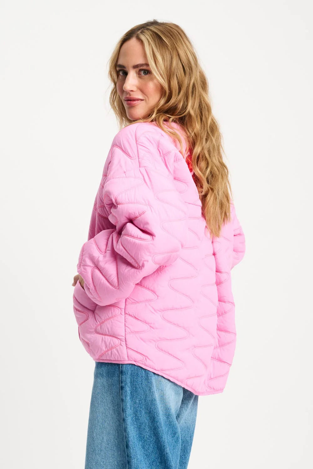 Quilted Jacket Cheering Pink