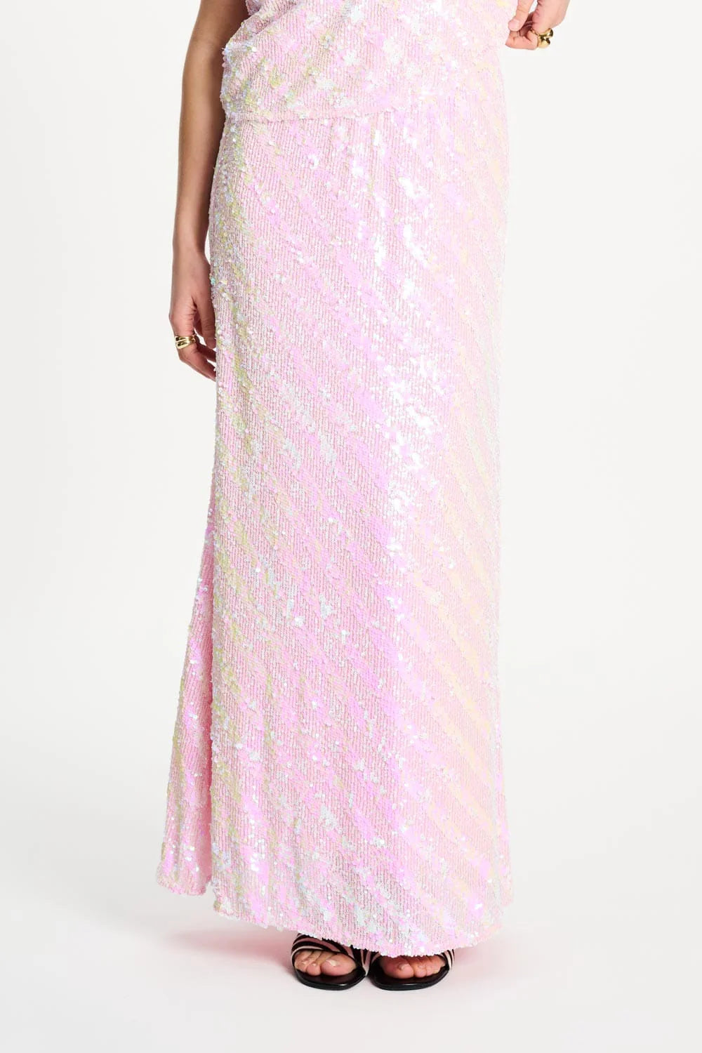 Sequins Skirt Shell Pink