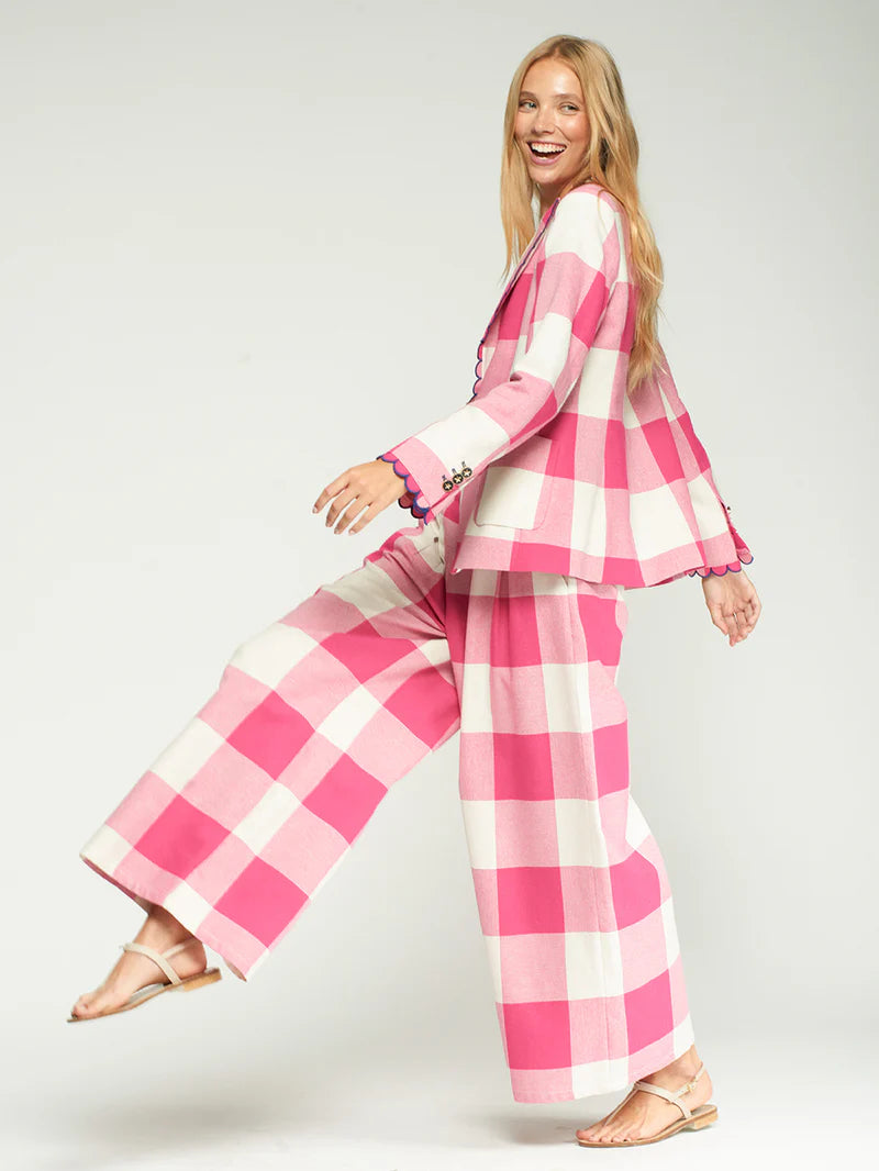 Marian Pink Gingham Pants