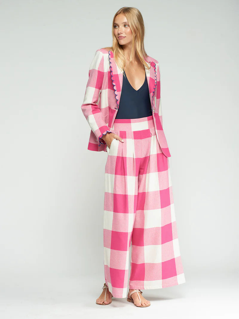 Marian Pink Gingham Pants