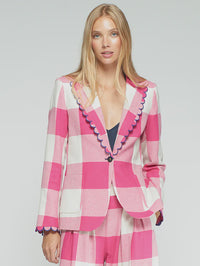 Hilary Pink Gingham Jacket