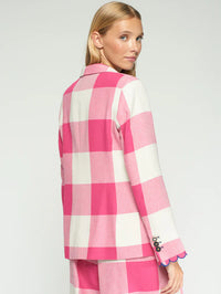 Hilary Pink Gingham Jacket