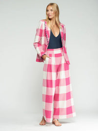 Hilary Pink Gingham Jacket