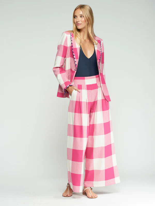 Hilary Pink Gingham Jacket