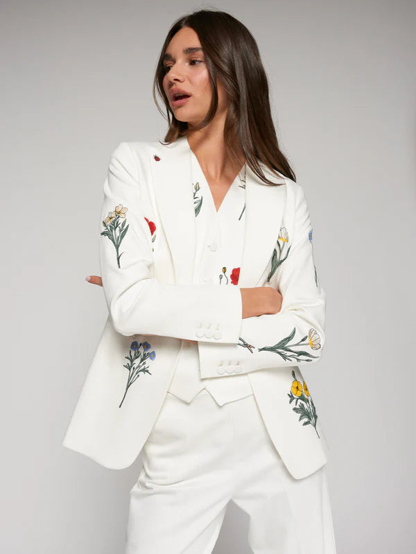 Sophie White Crepe Jacket