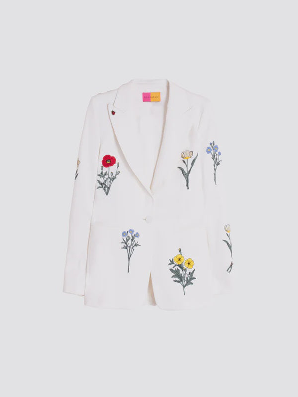 Sophie White Crepe Jacket