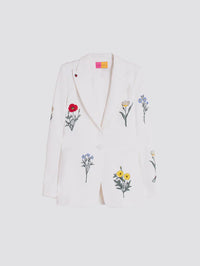 Sophie White Crepe Jacket