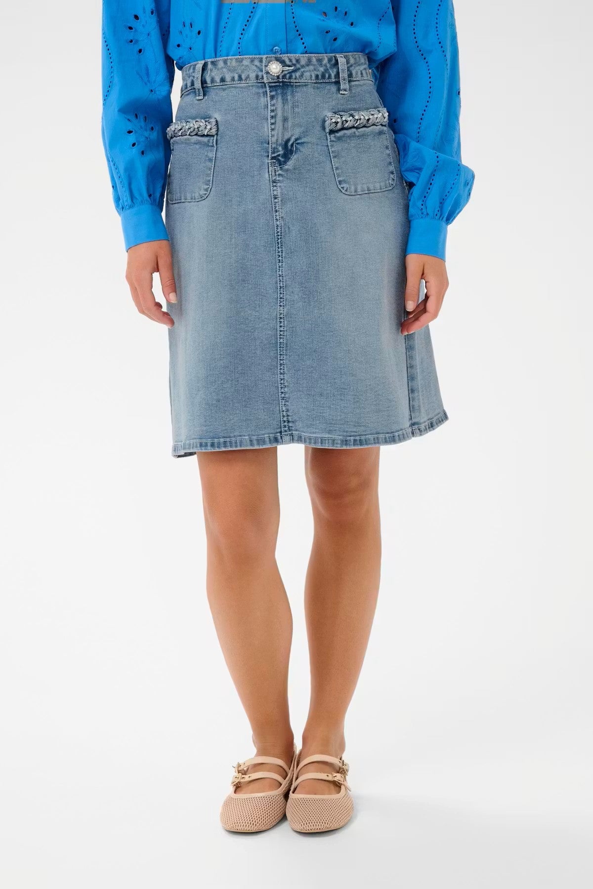 Grazie Denim Skirt Blue