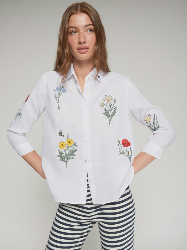 Sara Linen White Shirt