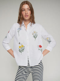 Sara Linen White Shirt