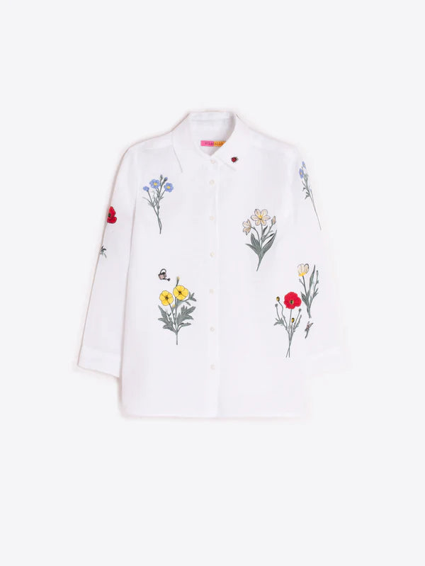 Sara Linen White Shirt