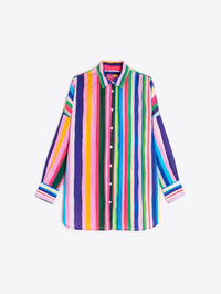 Mia Voile Multi Colour Stripes Shirt