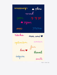 Foulard Multi Words Scarf