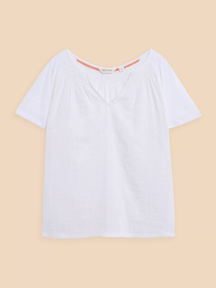 Luella Notch Top White