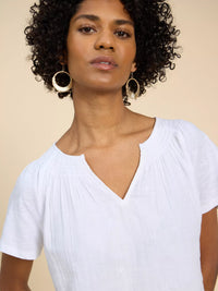 Luella Notch Top White