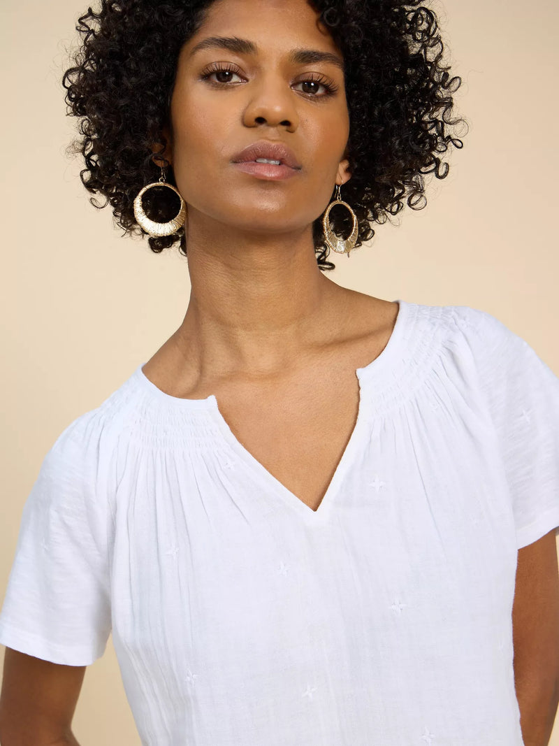 Luella Notch Top White