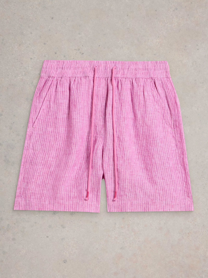 Belle Linen Short Pink