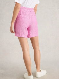 Belle Linen Short Pink