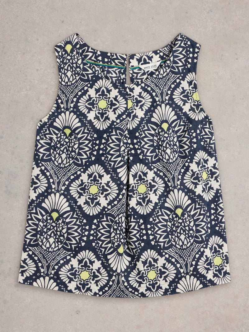 Paradise Cotton Vest Navy