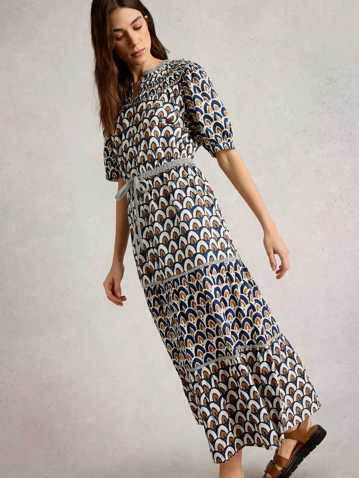 Ariel Tiered Woven Dress