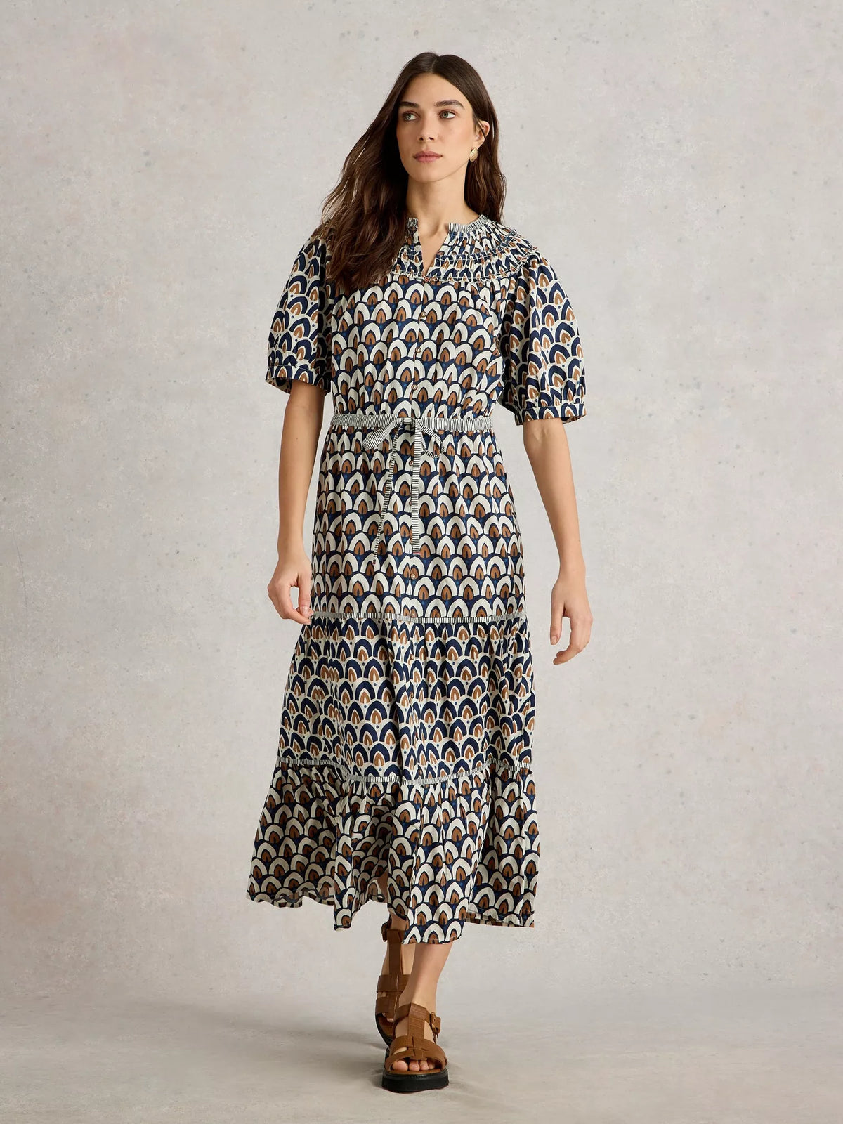 Ariel Tiered Woven Dress