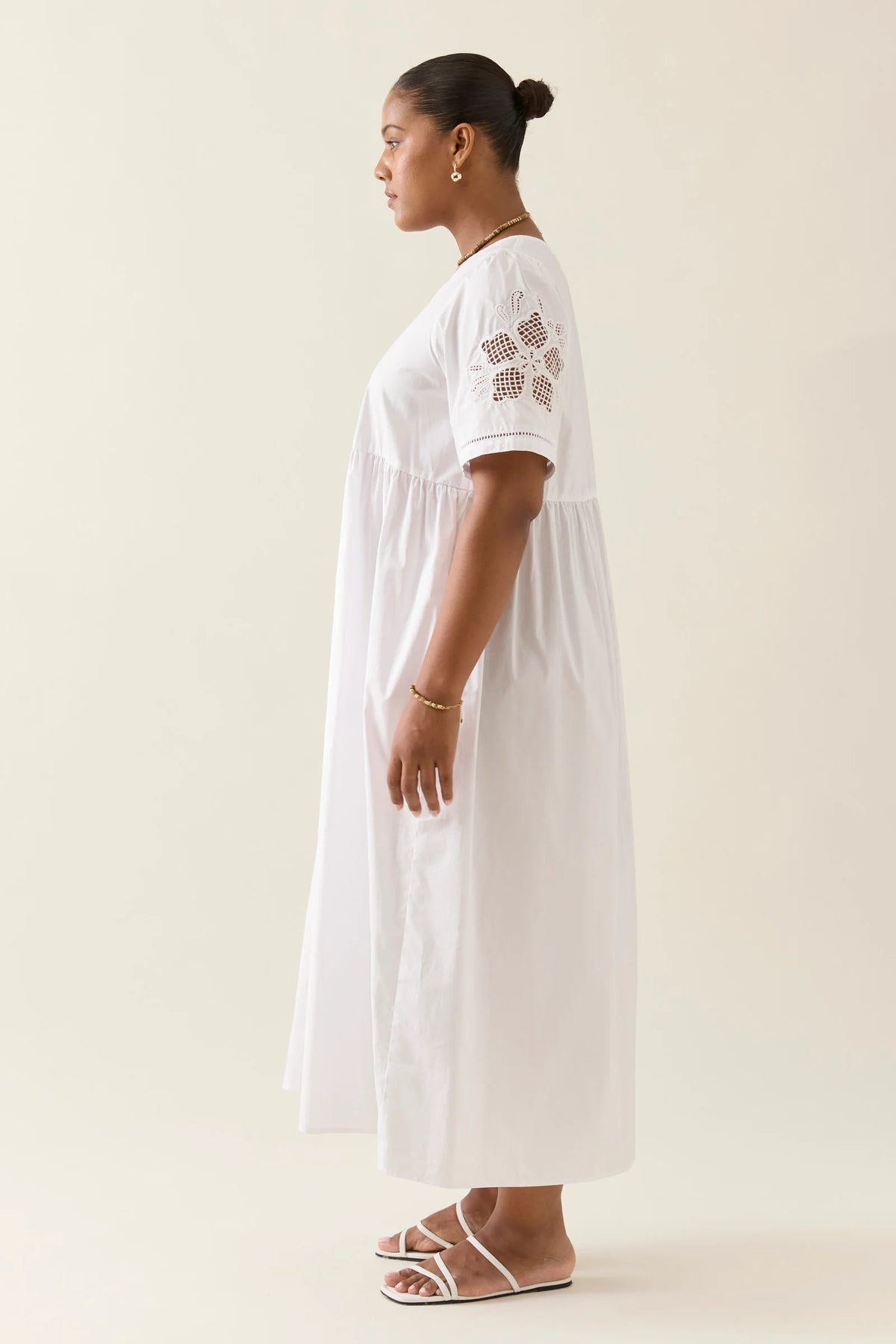 Nilsa Dress Lotus White