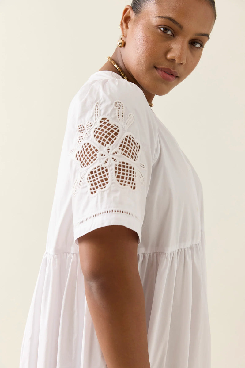 Nilsa Dress Lotus White