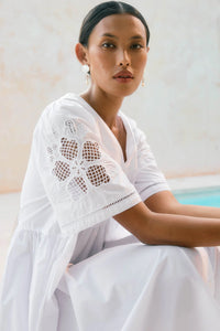 Nilsa Dress Lotus White