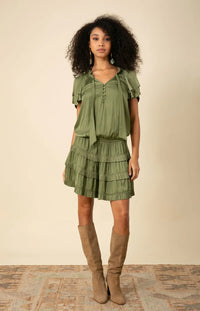 Alexandria Mini Dress Olive