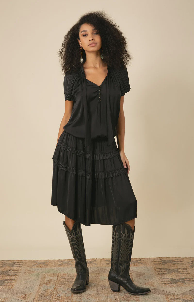 Alexandria Midi Dress Black