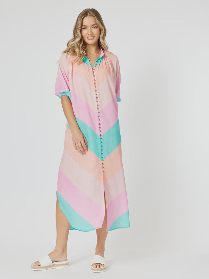 Gelato Button Down Dress