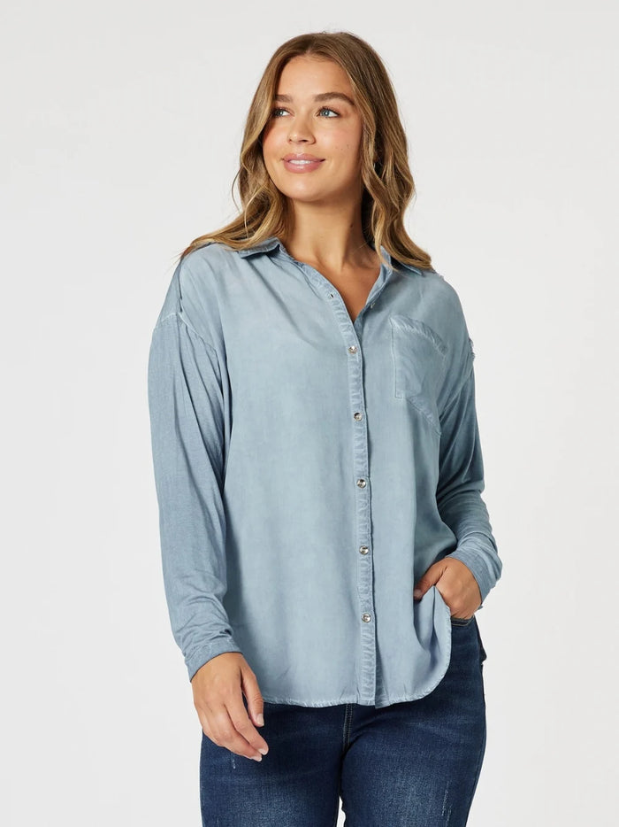Paige Garment Shirt Blue