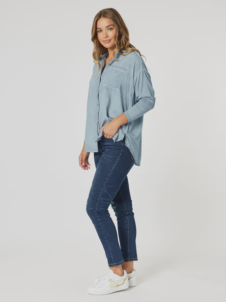 Paige Garment Shirt Blue