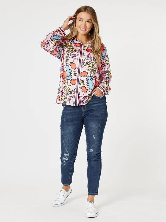 Maddox Shirt Pink Multi