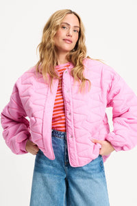 Quilted Jacket Cheering Pink