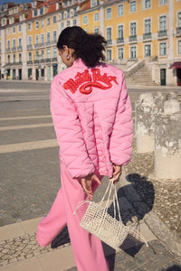 Quilted Jacket Cheering Pink