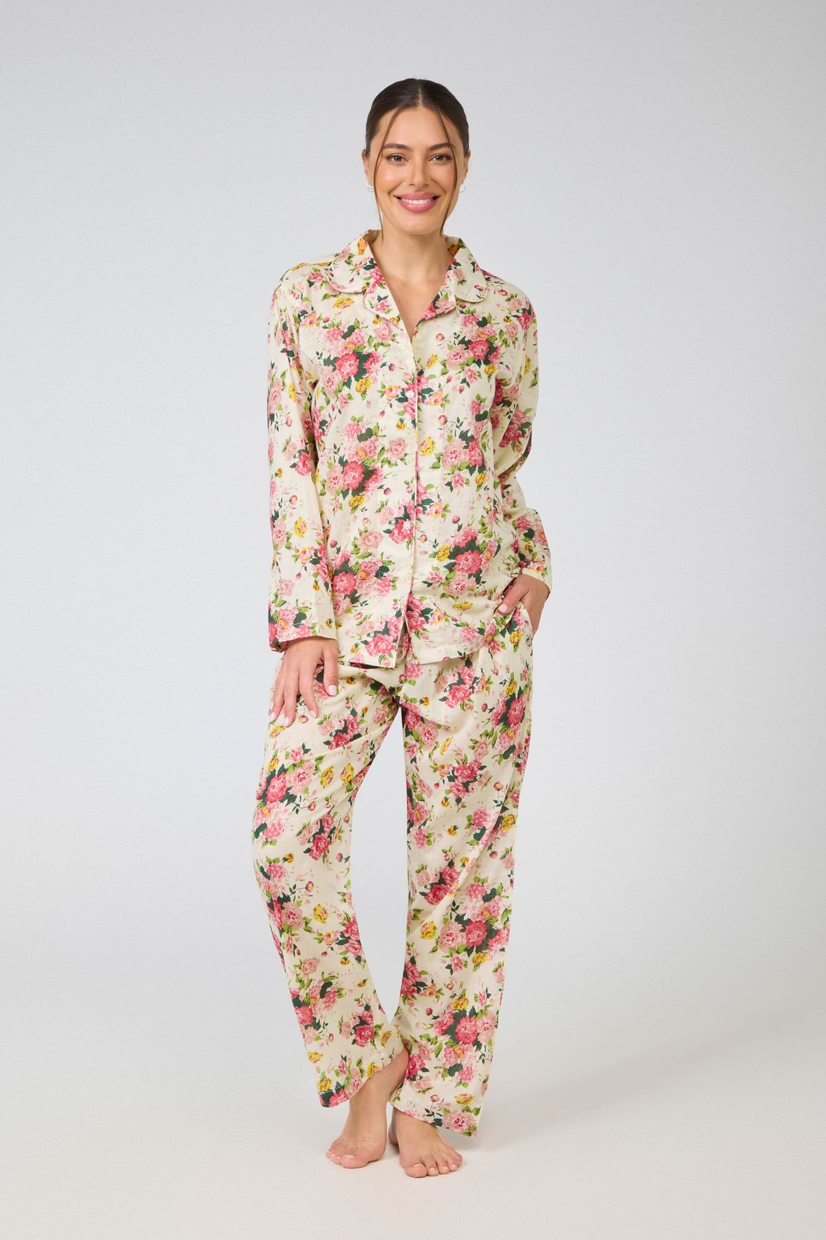 PJ Set Long Sleeve Floral