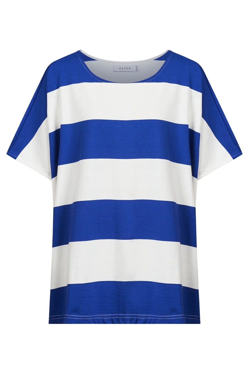 Jardin Stripe Shirt Blue O/S