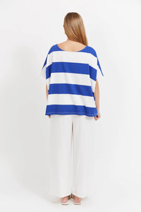 Jardin Stripe Shirt Blue O/S