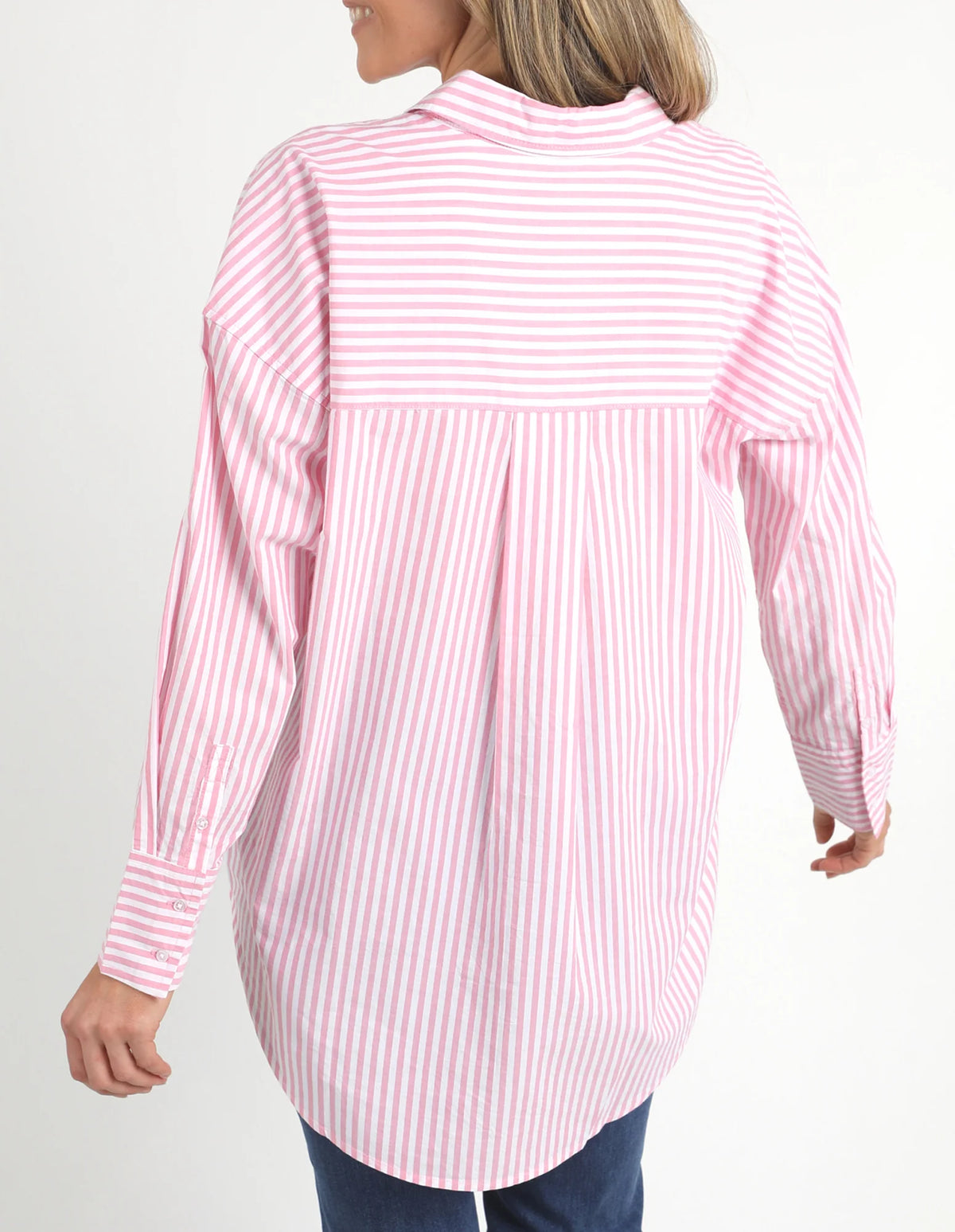 Delia Stripe Shirt Strawberry