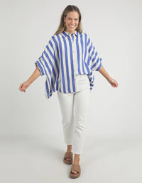 Palermo Stripe Shirt Blue