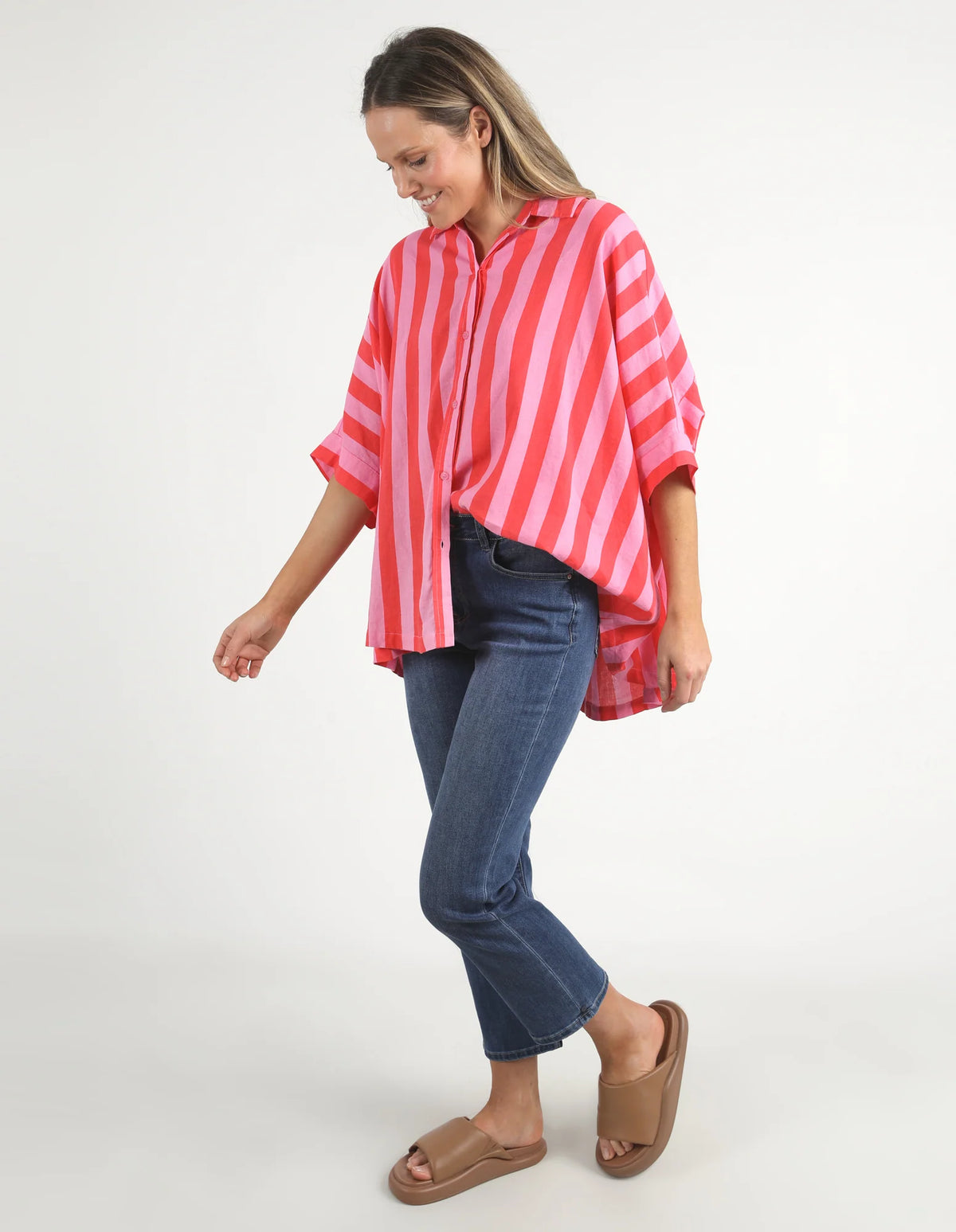 Palermo Stripe Shirt Pink