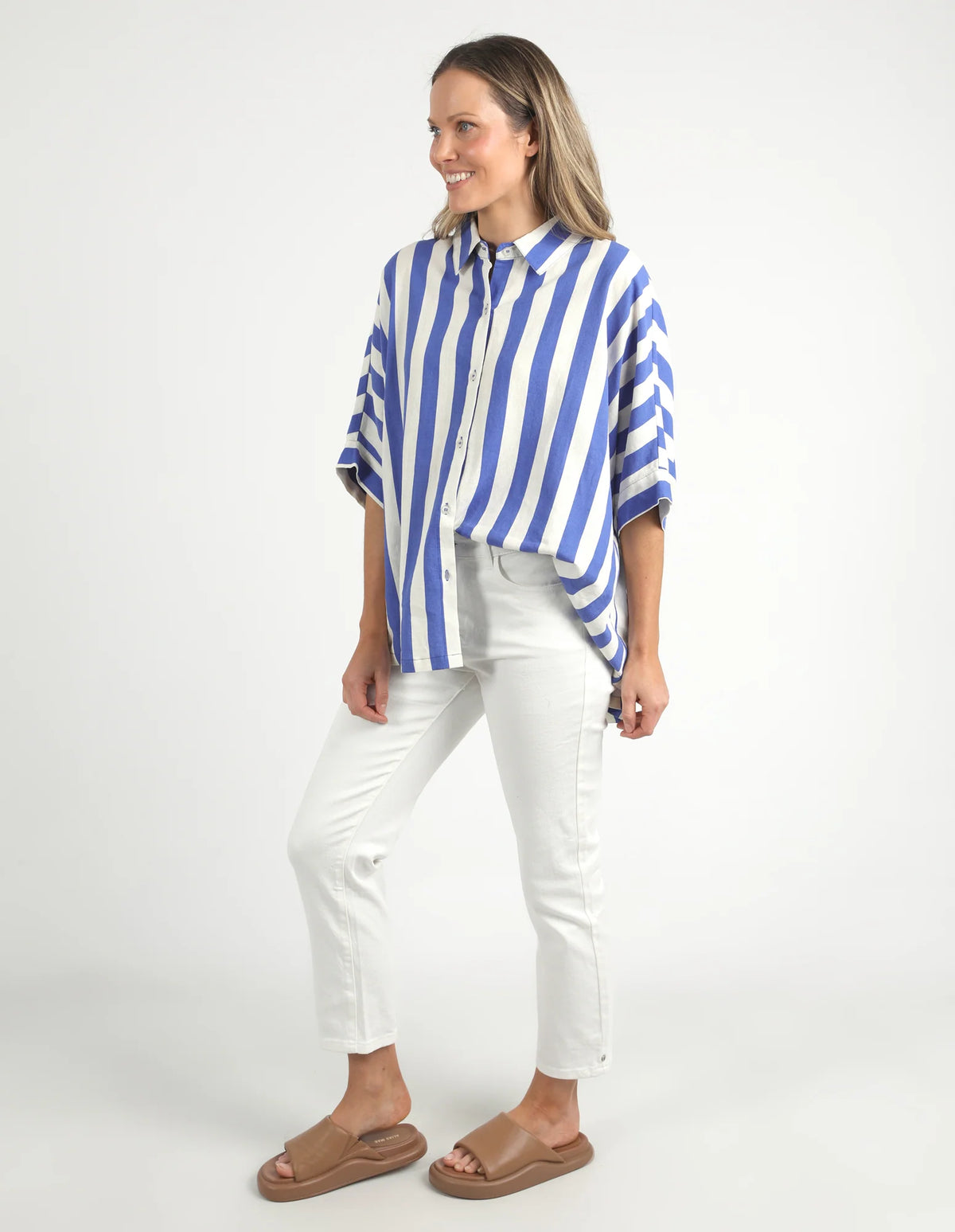 Palermo Stripe Shirt Blue