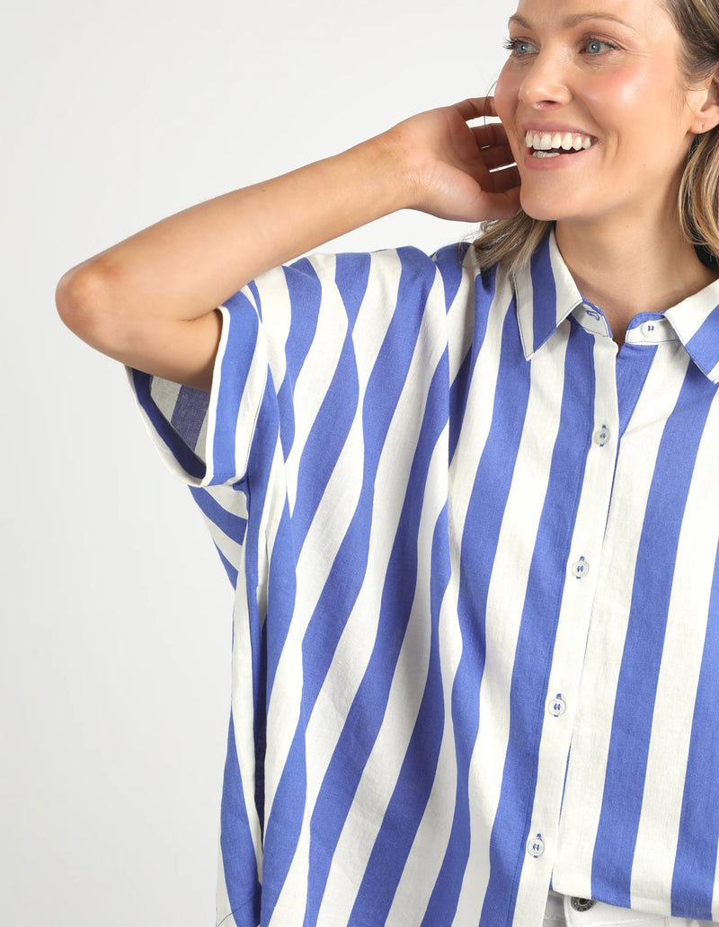 Palermo Stripe Shirt Blue