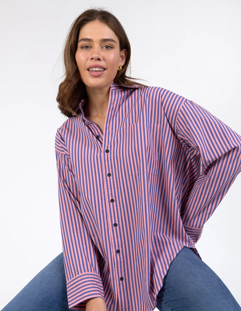 Lila Stripe Shirt Pink Blue