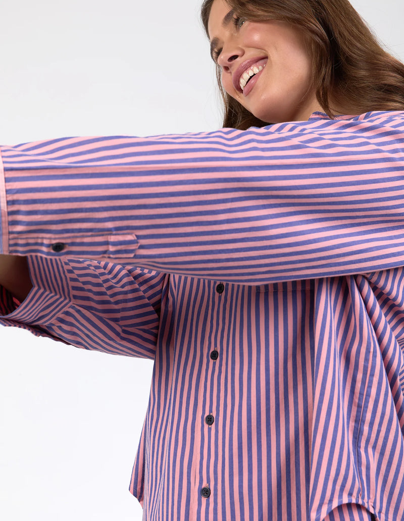Lila Stripe Shirt Pink Blue